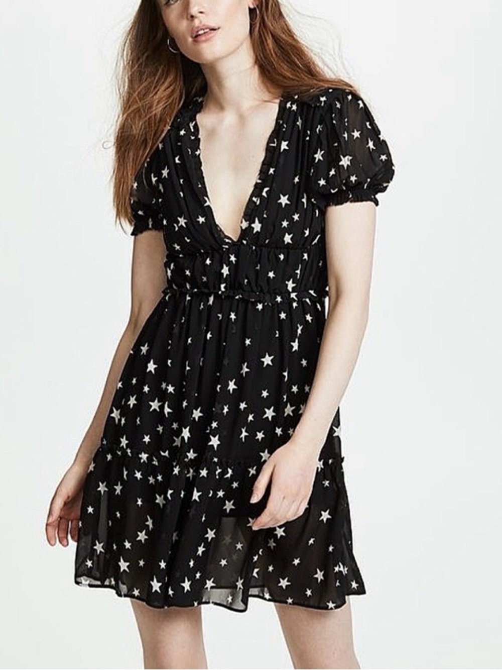 Valencia & Vine Jillian Star Print Mini Dress.